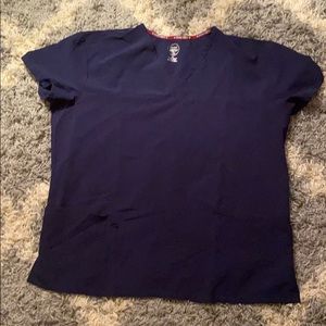 Navy scrub top